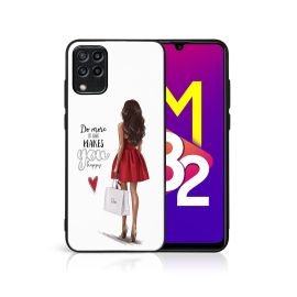 PROTEMIO MY ART Schutzhülle für Samsung Galaxy M33 5G RED DRESS (137)