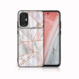 MY ART Schutzhülle für Tecno Spark 8 Pro PINK MARBLE (143)