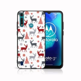 MY ART Cover mit Weihnachtsmotiv Motorola Moto G8 Power Lite DEER (068)