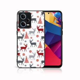 MY ART Cover mit Weihnachtsdesign Xiaomi Redmi Note 12 5G DEER (068)