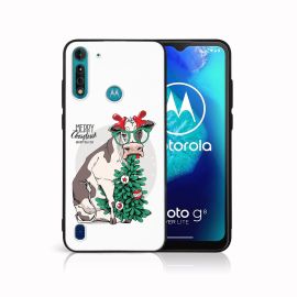 MY ART Cover mit Weihnachtsmotiv Motorola Moto G8 Power Lite MERRY CHRISTMAS (074)