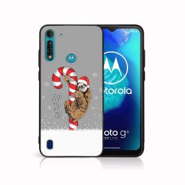 MY ART Cover mit Weihnachtsmotiv Motorola Moto G8 Power Lite CANDY (076)
