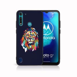 MY ART Schutzhülle für Motorola Moto G8 Power Lite LION (246)