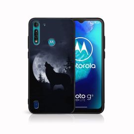 MY ART Schutzhülle für Motorola Moto G8 Power Lite WOLF (247)