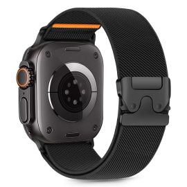 TECH-PROTECT NYLON CLASP Armband für Apple Watch 44 / 45 / 46 / 49mm BLACK