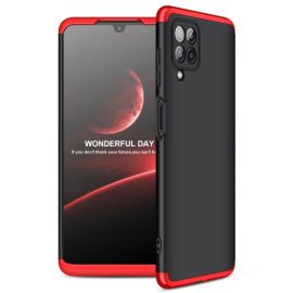 360° Samsung Galaxy M32 Schutzhülle schwarz-rot