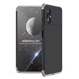 360° Schutzhülle Xiaomi Poco M5 schwarz-silber