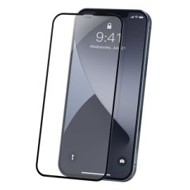 BASEUS 2x 3D Panzerglas Apple iPhone 12 Pro Max schwarz