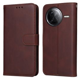 SMOOTH Brieftasche Hülle für Xiaomi Poco F7 Ultra braun