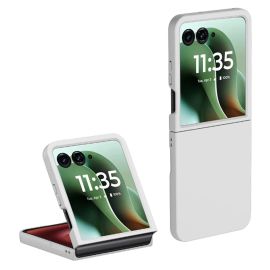 PLASTIC Schutzhülle aus Kunststoff für Motorola Razr 60 Ultra weiß