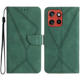 STITCHED Wallet Cover für Motorola Edge 60 Neo grün
