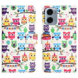 ART Wallet Case für Motorola Moto G06 / G06 Power OWLS STICKER