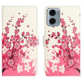 ART Wallet Case für Motorola Moto G06 / G06 Power PLUM BLOSSOM