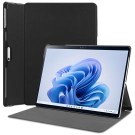 LEATHER Klapphülle für Microsoft Surface Pro 9 / 10 / 11 schwarz