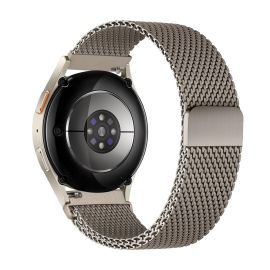 MILANESE Metallarmband für Garmin Vivoactive 5 / Vivoactive 6 TITANIUM