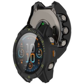 PC FULL COVER Kunststoffgehäuse mit Glas für Garmin Tactix 8 47mm BLACK-GREEN