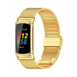 MILANESE Metallarmband für Fitbit Charge 6 / Charge 5 Gold