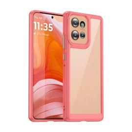 CRYSTAL Schutzhülle für Motorola Edge 50 rot