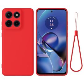 RUBBER Schutzhülle für Motorola Moto G86 Power 5G rot