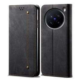 DENIM Wallet Cover für Vivo X200 Pro 5G schwarz