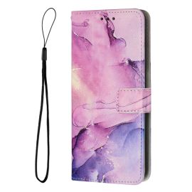 ART MARBLE Brieftaschen-Abdeckung für Xiaomi Redmi Note 14 Pro 5G / Poco X7 PURPLE