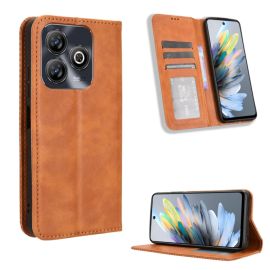 BUSINESS Wallet-Cover für ZTE Blade A75 braun