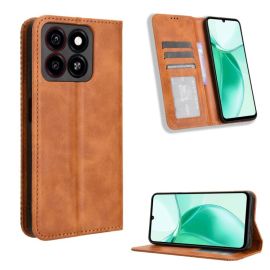 BUSINESS Wallet Case für ZTE Blade A35 braun