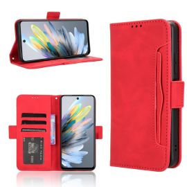 SLOT Wallet Cover für ZTE Blade A75 rot