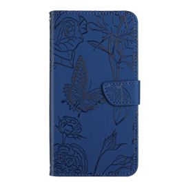 ART BLOSSOM Wallet Cover für Motorola Edge 50 blau