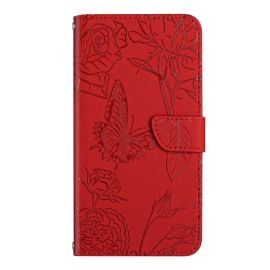 ART BLOSSOM Wallet Cover für Motorola Edge 50 rot