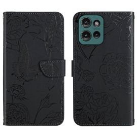 ART BLOSSOM Wallet Cover für Motorola Edge 50 Neo schwarz