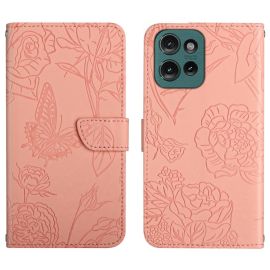 ART BLOSSOM Wallet Cover für Motorola Edge 50 Neo rosa