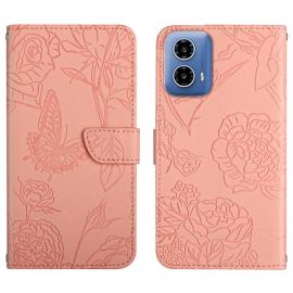 ART BLOSSOM Geldbörsenhülle für Motorola Moto G35 5G rosa