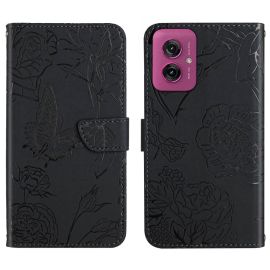 ART BLOSSOM Geldbörsenhülle für Motorola Moto G55 5G schwarz