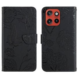 ART BLOSSOM Wallet Case für Motorola Edge 60 Neo Schwarz