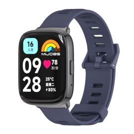 MIJOBS SILICONE Austauschbares Armband für Xiaomi Redmi Watch 3 Lite / Redmi Watch 3 Active blau