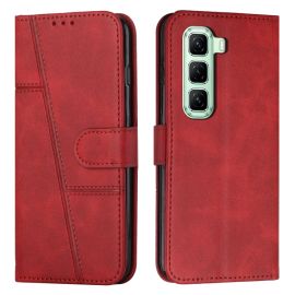 STITCHED Geldbörsenhülle für Infinix Hot 50 rot