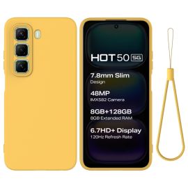 RUBBER Schutzhülle für Infinix Hot 50 5G gelb