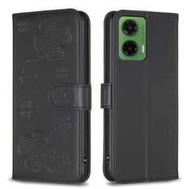 ART CLOVER Wallet Case für Motorola Moto G35 5G schwarz