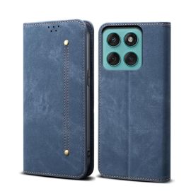 DENIM Wallet Case für Motorola Edge 60 / Edge 60 Fusion blau