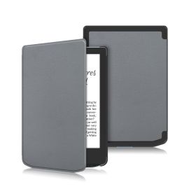 LEATHER Klapphülle für PocketBook Verse Pro grau