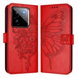ART BUTTERFLY Wallet Cover für Realme GT 7 Pro 5G rot