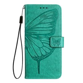 ART BUTTERFLY Wallet-Cover für TCL 505 grün