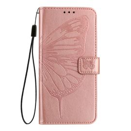 ART BUTTERFLY Wallet Case für TCL 505 rosa