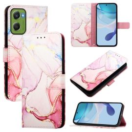 ART MARBLE Wallet Case für Motorola Moto G06 / G06 Power ROSE GOLD