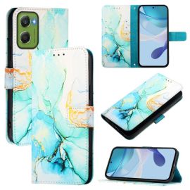 ART MARBLE Brieftasche Hülle für Motorola Moto G06 / G06 Power GREEN