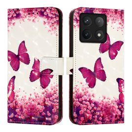 ART Geldbörsenhülle für Xiaomi 14T Pro PINK BUTTERLY