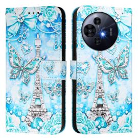 ART Brieftaschenhülle für TCL 50 Pro NxtPaper PARIS BUTTERFLY