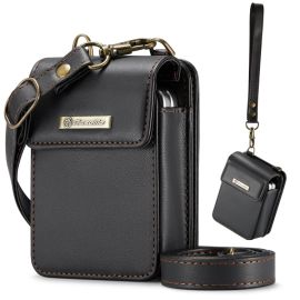 CASEME MINI Wallet Case mit Band für Serie Motorola Razr schwarz