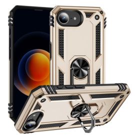 RING Abdeckung mit Halter für Apple iPhone 16e gold